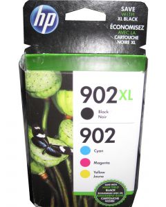 HP T0A39AN (902XL/902) High Yield Black and Standard Tri-Color Ink Cartridges