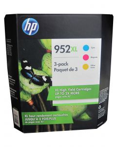 HP N9K30BN (952XL) High Yield Tri-Pack Ink Cartridges