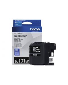 BROTHER LC-101BK Black Ink Cartridge 300 page yield