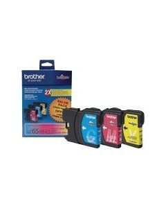 BROTHER LC-65HY-CL Color High Yield Ink 3-Pack CMY 750p ea.