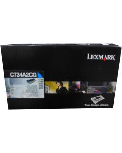 LEXMARK C734A2CG Cyan Toner 6k