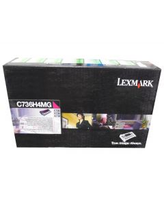 LEXMARK C736H4MG Magenta High Yield Toner 10k