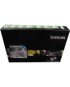 LEXMARK C746A1CG Cyan Return Program Toner 7k