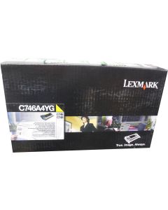 LEXMARK C746A4YG Yellow Toner Cartridge 7K