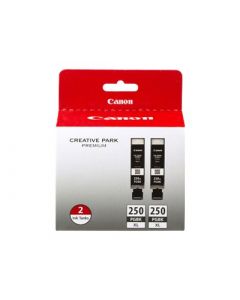CANON PGI-250XL (6432B004) Black Dual Pack Ink Cartridges