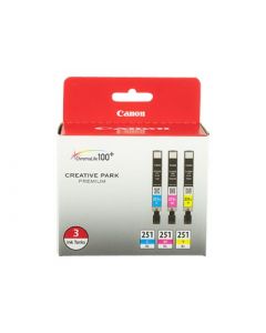 CANON CLI251XL3PK (6449B009) Tri-Color Combo Pack Ink Cartridges