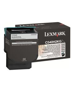 LEXMARK C540H2KG Black High Yield Toner 2.5k