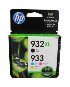 HP N9H62FN (932XL/933) Black XL and Tri Color Standard Yield Ink Cartridges