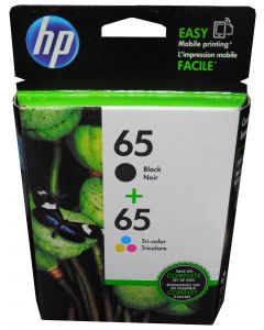 HP T0A36AN (65) Black and Tri-Color Combo Ink Cartridges