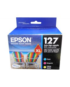 EPSON T127520 (127) Multi-Pack Extra High Yield Ink 3-Color CMY
