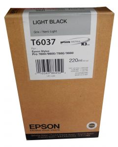 EPSON T603700 Light Black High Yield Ink 220ml