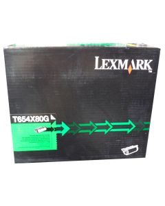 LEXMARK T654X80G Black Extra High Yield Toner 36k
