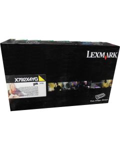 LEXMARK X792X4YG Yellow Extra High Yield Toner 20k